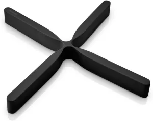 EVA SOLO | Flex Trivet Black | Save Drawer Space with This Folding Trivet | Heat-Resistant Silicone & Dishwasher-Safe | Danish Design & Functionality | Black
