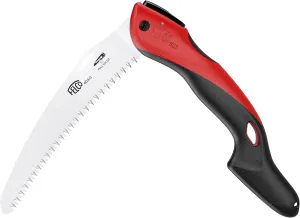 FELCO 603 Folding Pruning Saw – Curved Pull-Stroke Saw for Tree Trimming & Elevated Cut | Tree Branch Cutter | Folding Handsaw with Chrome-Plated 8" Blade, Non-Slip Handle, Blade Lock, Swiss Precision
