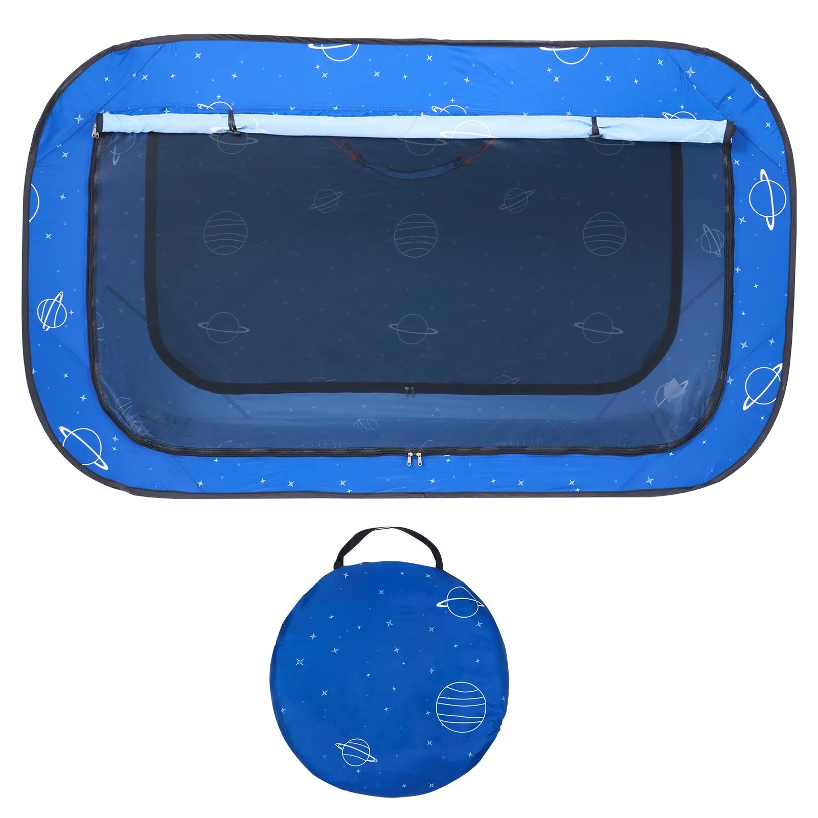 (FINAL PRICES ARE LOWER ON OUR SITE!) VEVOR 2 Doors Bed Tent Breathable Tent Light Blackout with 0.33 in Fiber Poles