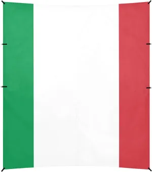 Flag Italy Accurate Dimensions Official Foldable Beach Canopy UPF50  Protection Waterproof Large Sun Shade with Sandbags and Shovel for Camping, Fishing, Backyard Fun