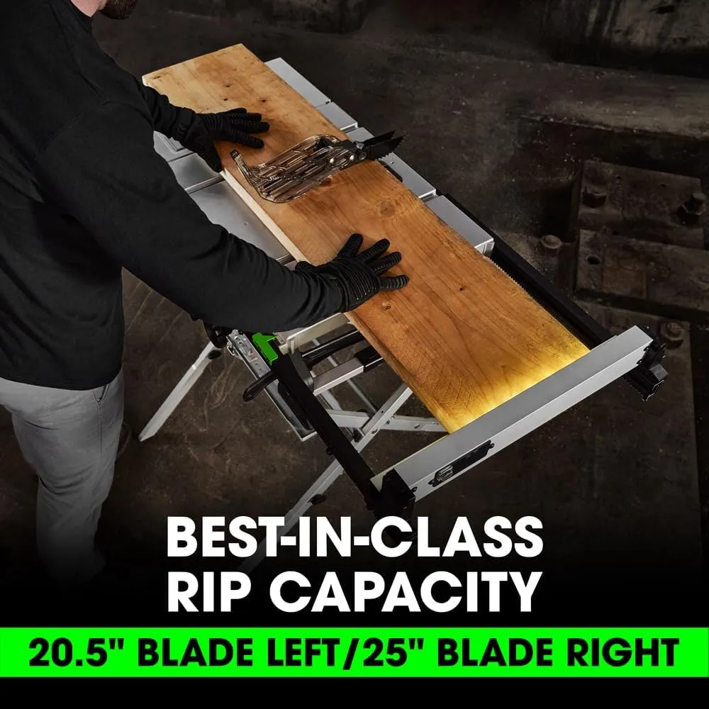 FLEX 24V Brushless Cordless 8-1/4-Inch Table Saw Kit with 6.0Ah Stacked Lithium Battery and 280W Rapid Charger - FX7211-1H