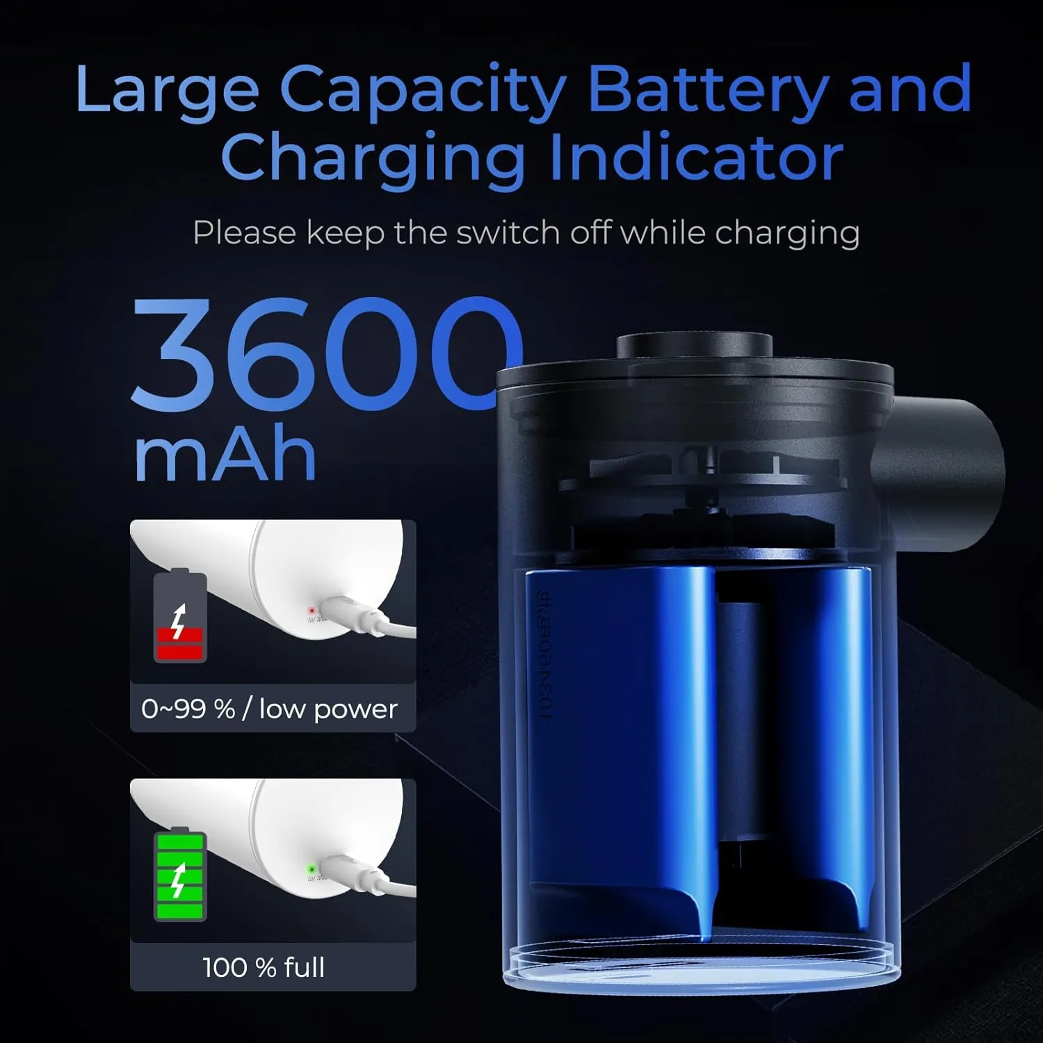 FLEXTAILGEAR MAX Pump 2020 Portable Air Pump with 3600mAH Battery USB Rechargeable Air Pump-Quick Inflate Deflate for Sleeping Pads, Air Mattress, Pool Toys, Floats, Swimming Ring, Air Bed (Orange)