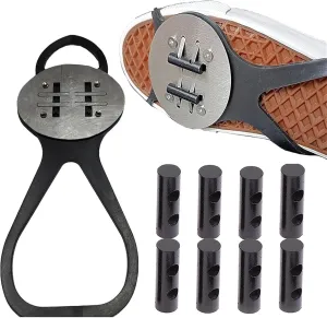 Flint Pad Sparks for Skateboards, Sparking Flint Pad Shoe Cover, Bicycle Flint Pads, Foot Brake Sparking Foot Pressure Slider Riding Shoe Covers, Skateboard Accessories.