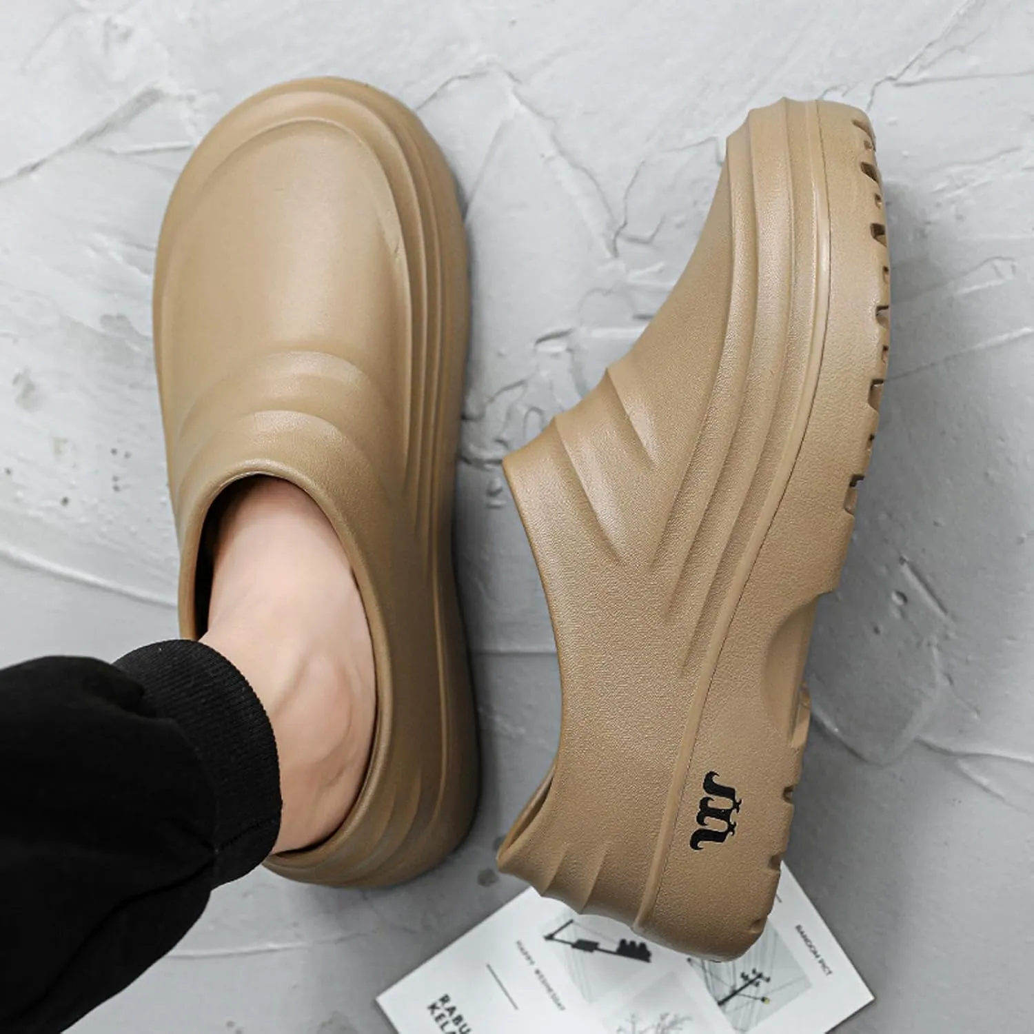 FLIOZY Chef Shoes Men's Professional Non Slip Waterproof Work Shoes Women's Nursing Shoes Garden Shoes for Hospital Garden Kitchen Unisex