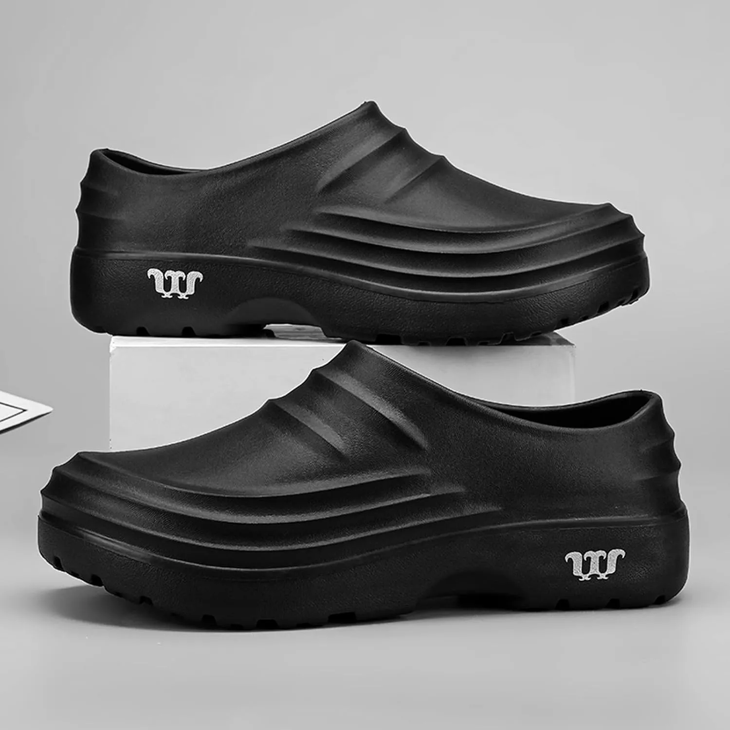 FLIOZY Chef Shoes Men's Professional Non Slip Waterproof Work Shoes Women's Nursing Shoes Garden Shoes for Hospital Garden Kitchen Unisex