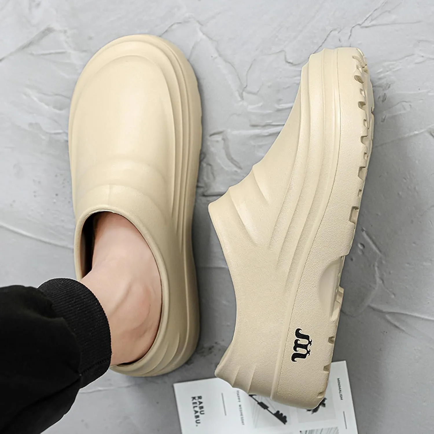 FLIOZY Chef Shoes Men's Professional Non Slip Waterproof Work Shoes Women's Nursing Shoes Garden Shoes for Hospital Garden Kitchen Unisex