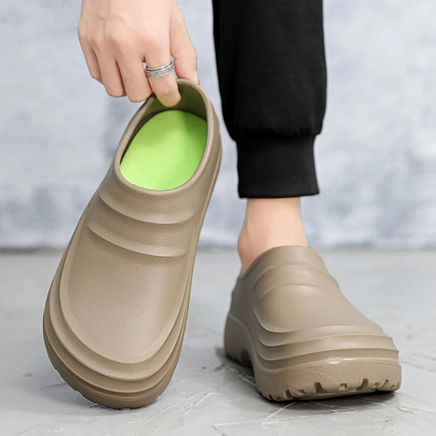 FLIOZY Chef Shoes Men's Professional Non Slip Waterproof Work Shoes Women's Nursing Shoes Garden Shoes for Hospital Garden Kitchen Unisex