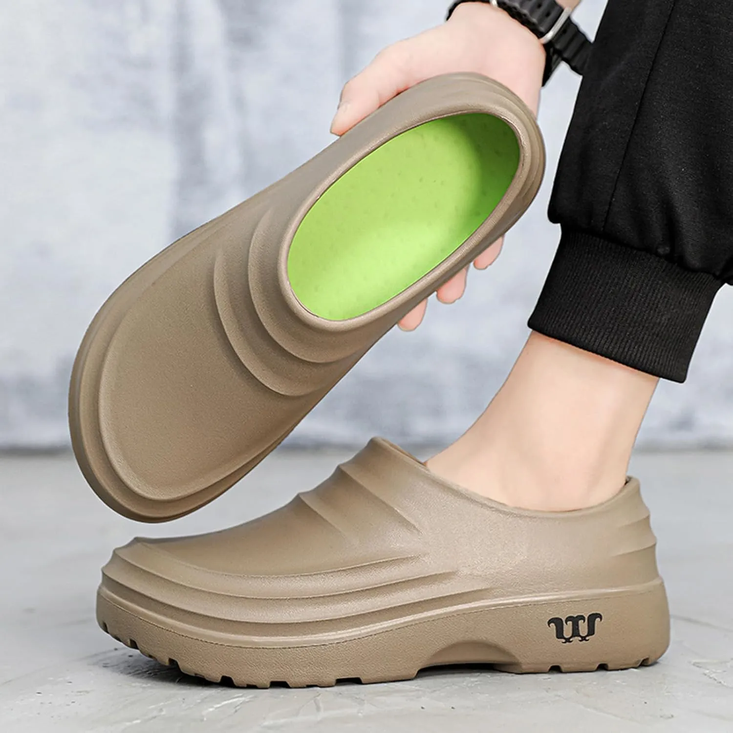 FLIOZY Chef Shoes Men's Professional Non Slip Waterproof Work Shoes Women's Nursing Shoes Garden Shoes for Hospital Garden Kitchen Unisex