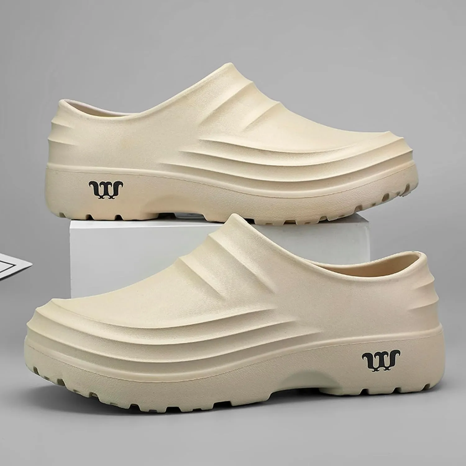 FLIOZY Chef Shoes Men's Professional Non Slip Waterproof Work Shoes Women's Nursing Shoes Garden Shoes for Hospital Garden Kitchen Unisex