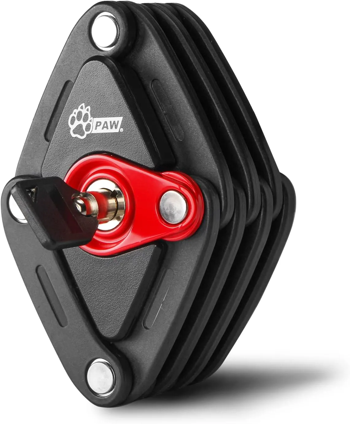 Folding Bike Lock with 2 Keys - Anti Theft Strong Security Bicycle Locks, Anti Drill & Pick Cylinder - Foldable Bike Lock with Mounting Bracket (2.8 ft/1.4lb)
