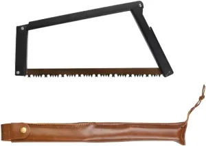Folding Bow Saw,Rectangular Camp Saw Folding Hand Saw for Backpacking Hiking Camping Pruning and Bushcraft (black)