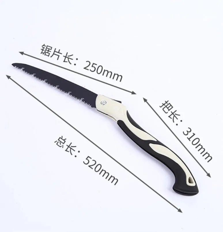 Folding Hand Saw Steel Blade Soft Rubber Handle Sharp Household Cutting Tool Garden Pruning Woodworking Fast Sawing Hand Small