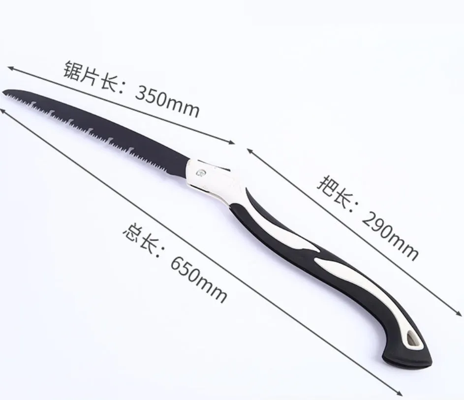 Folding Hand Saw Steel Blade Soft Rubber Handle Sharp Household Cutting Tool Garden Pruning Woodworking Fast Sawing Hand Small