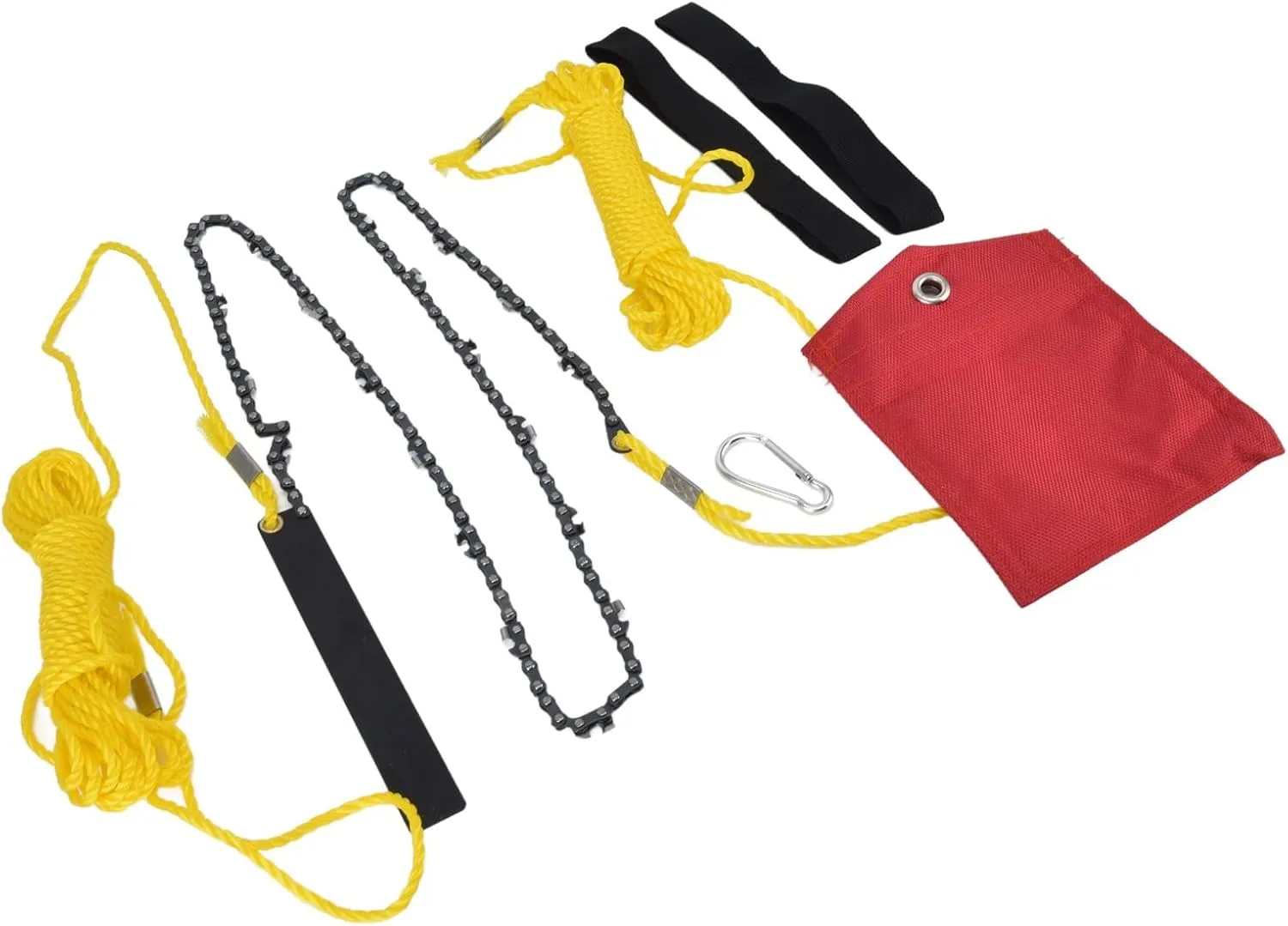 Folding Pocket Chainsaw - 48 Inch Tree Hand Rope Chain Saw with 63 Teeth - Comfortable Handle - Multipurpose Tool for Outdoor Camping and Tree Pruning, Qcwwyrzh7wtq96m