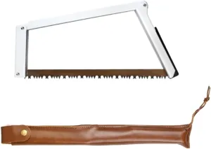 Folding Saw, Camp Saw Portable Multifunctional Rectangular Hand Saws with Staggered Fishtail Triangular Teeth for Outdoor Camping Survival Woodworking