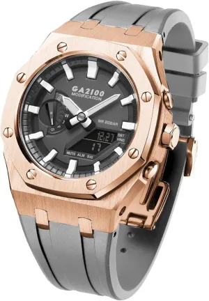 For GA2110ET-2A Metal Watch Case Silicone Watchband 316 Stainless Steel Modified Accessories MOD Kit