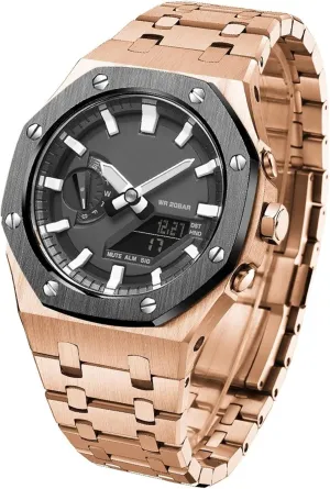 For GA2110SU-9A Mod Kit Accessories with bottom cover GA2100 Model Oak All Metal Bezel Strap Style Watch Bands