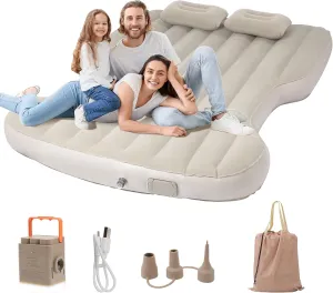 for Tesla Model Y Air Mattress, Self Inflating Car Camping Mattress with Wireless Charging Air Pump, 2 Pillows, Storage Bag, Sleeping Mat for Tesla Model Y Accessories 2020-2024 2025