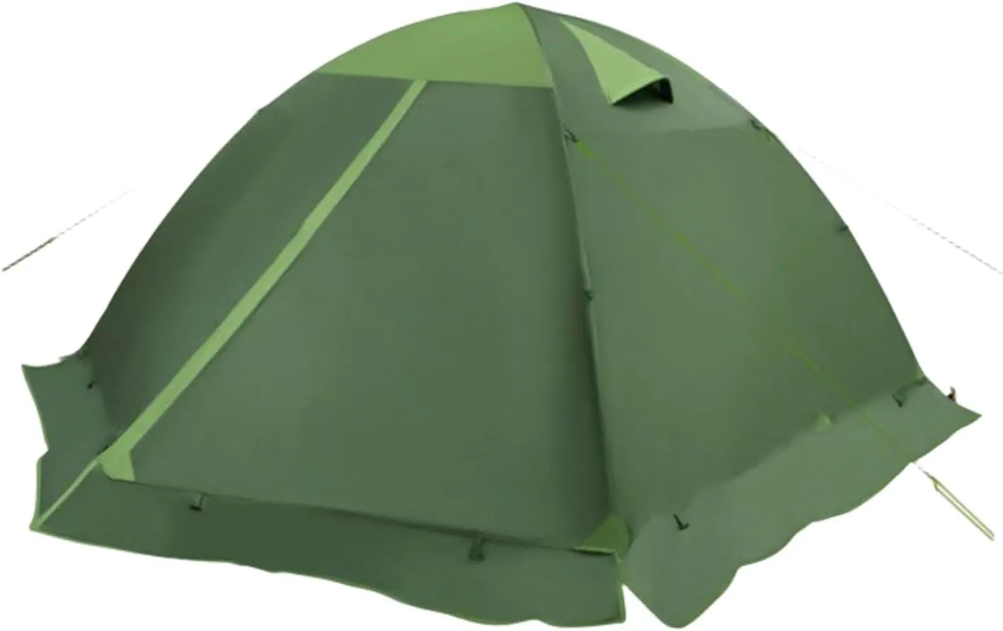 Four Seasons Double decker Tent,1/2/3/4 Person Weatherproof Tent,With foldable snow skirt hem,Suitable for outdoor camping, watching the starry sky, resting at night, and going on wild trips