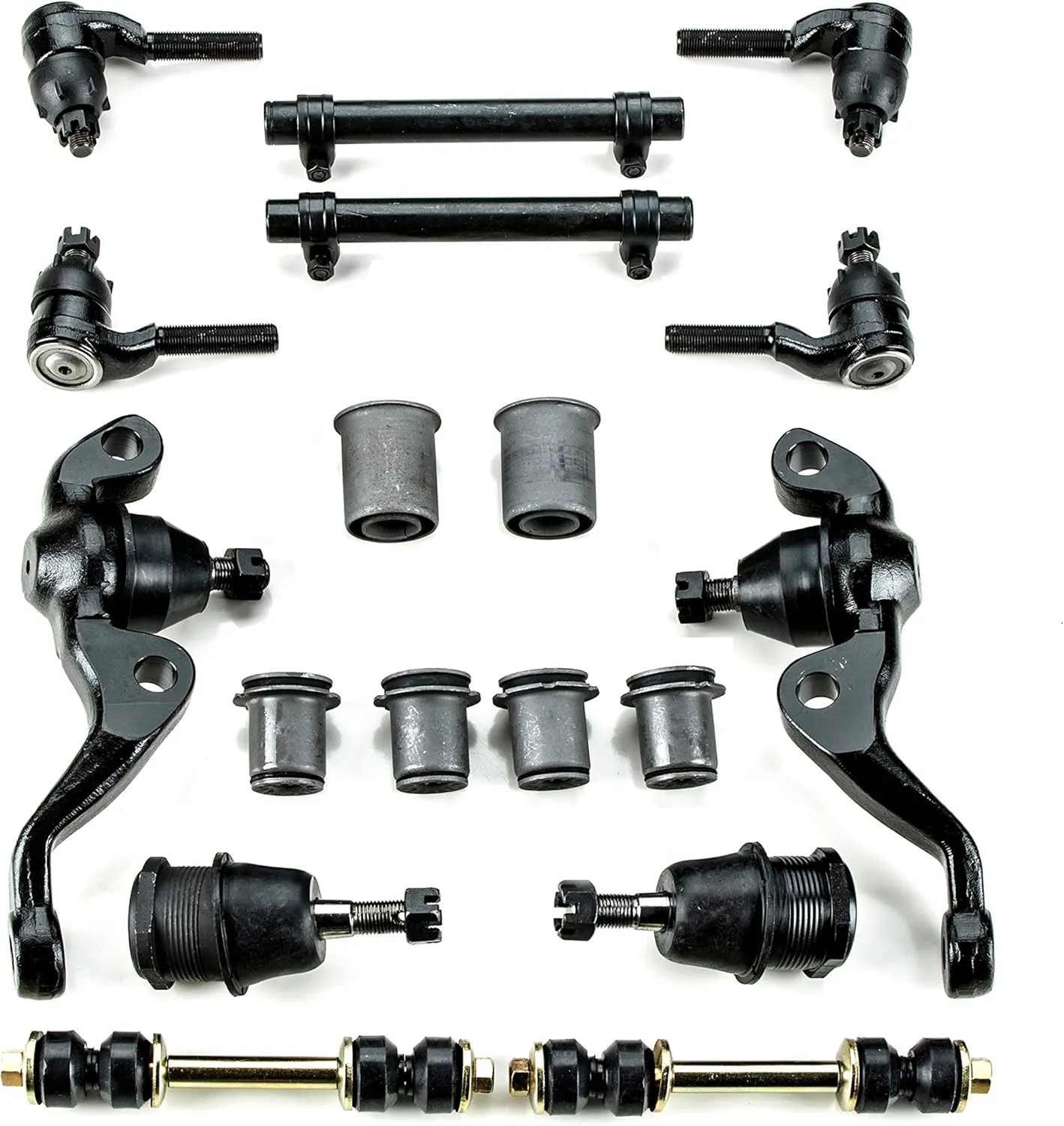 Front End Suspension Rebuild Kit Compatible With 1965-1969 Belvedere GTX Roadrunner, And Satellite, OEM Spec Replacement Parts, 18 Piece Kit