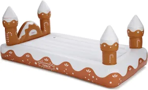 FUNBOY Kids Gingerbread House Holiday Sleepover Travel Bed & Air Mattress. Perfect for Sleepovers. Includes Carrying Storage Bag, Twin