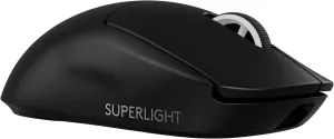 G PRO X SUPERLIGHT 2 LIGHTSPEED Wireless Gaming Mouse, Lightweight, LIGHTFORCE Hybrid Switches, HERO 2 Sensor, 32,000 DPI, 5 Programmable Buttons, USB-C Charging, PC & Mac - Black