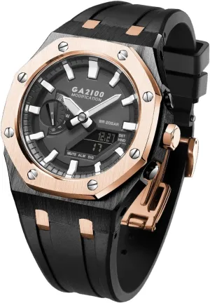 GA2100 MOD Kit For GA2110ET-2A Metal Watch Case Silicone Strap 316 Stainless Steel Modified Accessories Bracelet Bezel bands