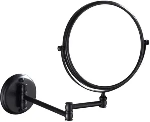 GATSUN Makeup Mirror Vanity Mirror Bathroom Black Copper Beauty Mirror European 8inch Makeup Mirror Telescopic Folding Magnification