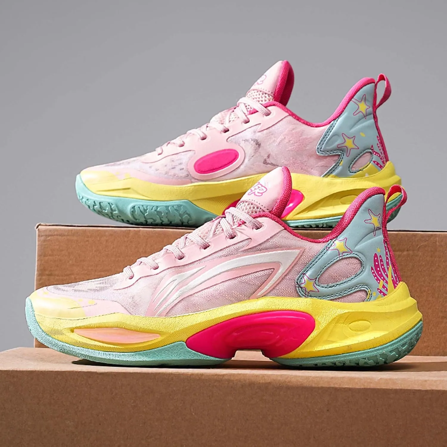 General Basketball Shoes, Summer Shoes, Anti Slip Running Shoes, Shock-Absorbing Walking Shoes, Breathable Tennis Shoes