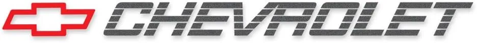 General Motors 1990 1991 Bowtie - Chevrolet 4" Tailgate Name Decal Kit - Charcoal