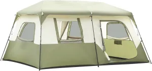Gerrit Camping Tent, Pop Up Tents for Camping 6-8 Person Waterproof Family Tent Setup in 60 Seconds with Rainfly & Windproof Tent with Carry Bag, Instant Cabin Tent for Outdoor,Picnic,Hiking