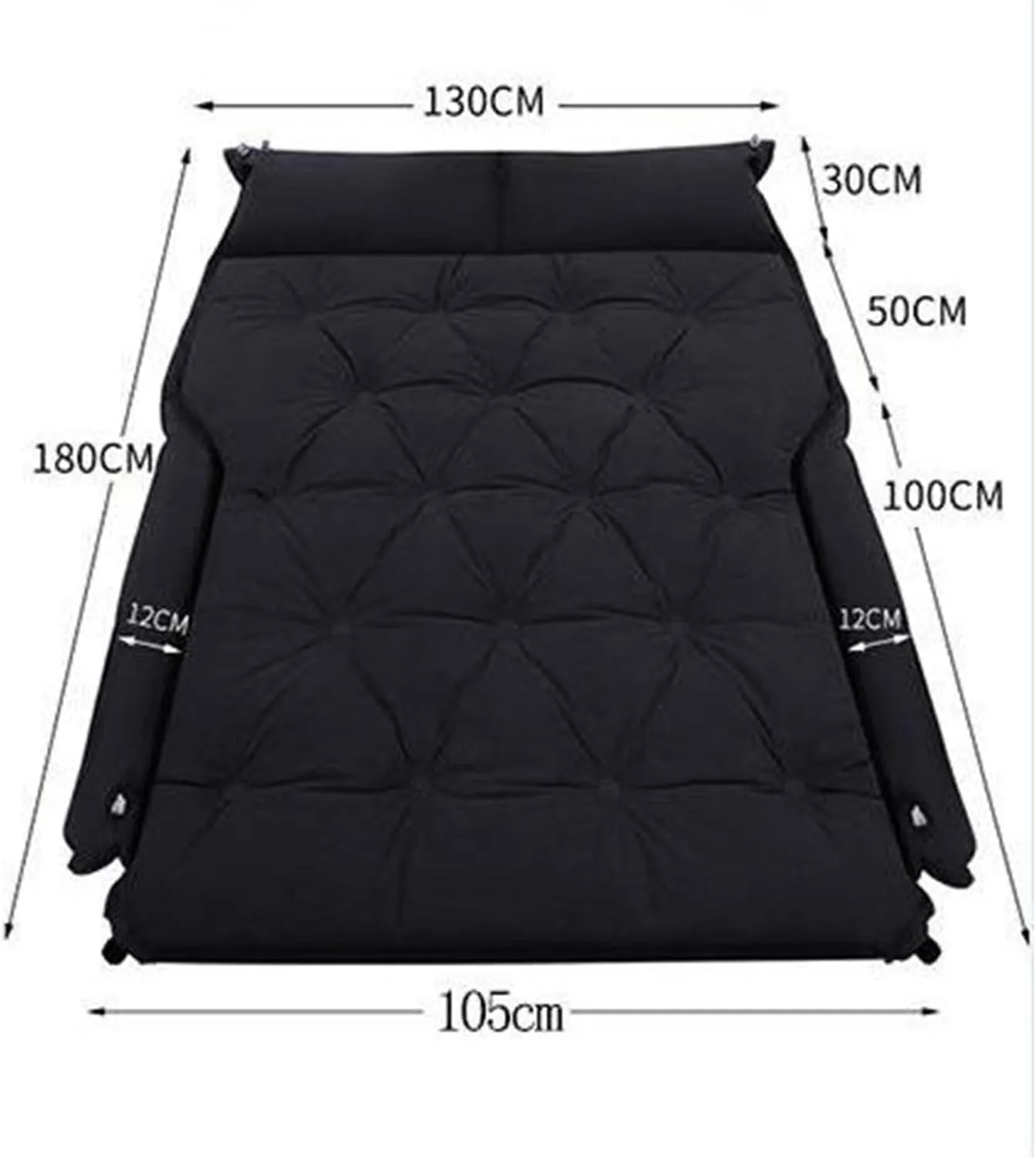 GHUNT Car Air Mattress for Audi Q5 8R 2008 2009 2010 2011 2012 2013 2014 2015 2016 2017, Inflatable Air Mattress Thick Air Bed Travel Camping Outdoor Activities,E, normal