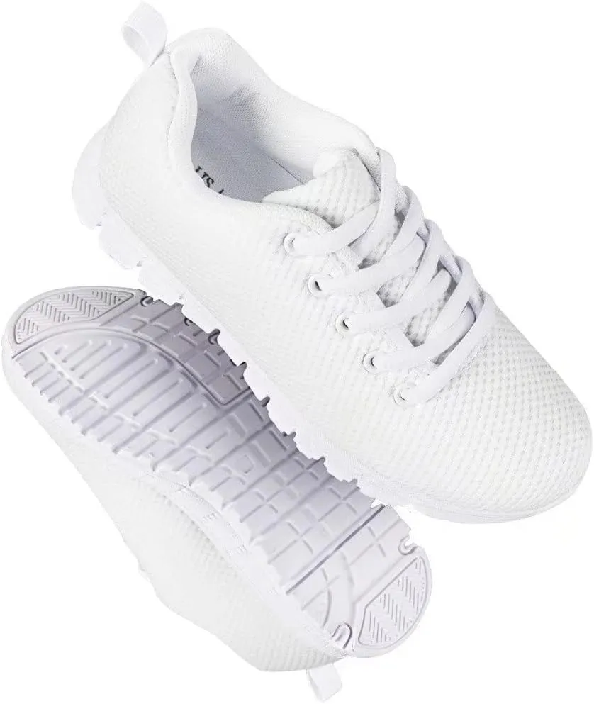 GIFTPUZZ Unisex Kid Breathable Running Shoes Mesh Fitness Shoes School Sports Jogging Outdoor Shoes
