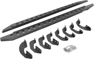 Go Rhino RB20 Slim Running Boards & Brackets | Galvanized Steel, Protective Bedliner Coating | 69441580ST | Fits 2007-2021 Toyota Tundra Double Cab