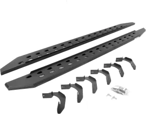Go Rhino RB20 Slim Running Boards & Brackets | Galvanized Steel, Textured Black | 69415087SPC | Fits 2004-2014 Ford F-150 Super Crew Pickup