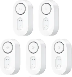 GoveeLife Water Leak Detector 5 Pack with 105dB Adjustable Alarm, Water Alarm with Dual Sets Sensor Probes Leaks and Floods. Suit for Home, Basement, and Kitchen(Cannot Connect to Wi-Fi Directly)
