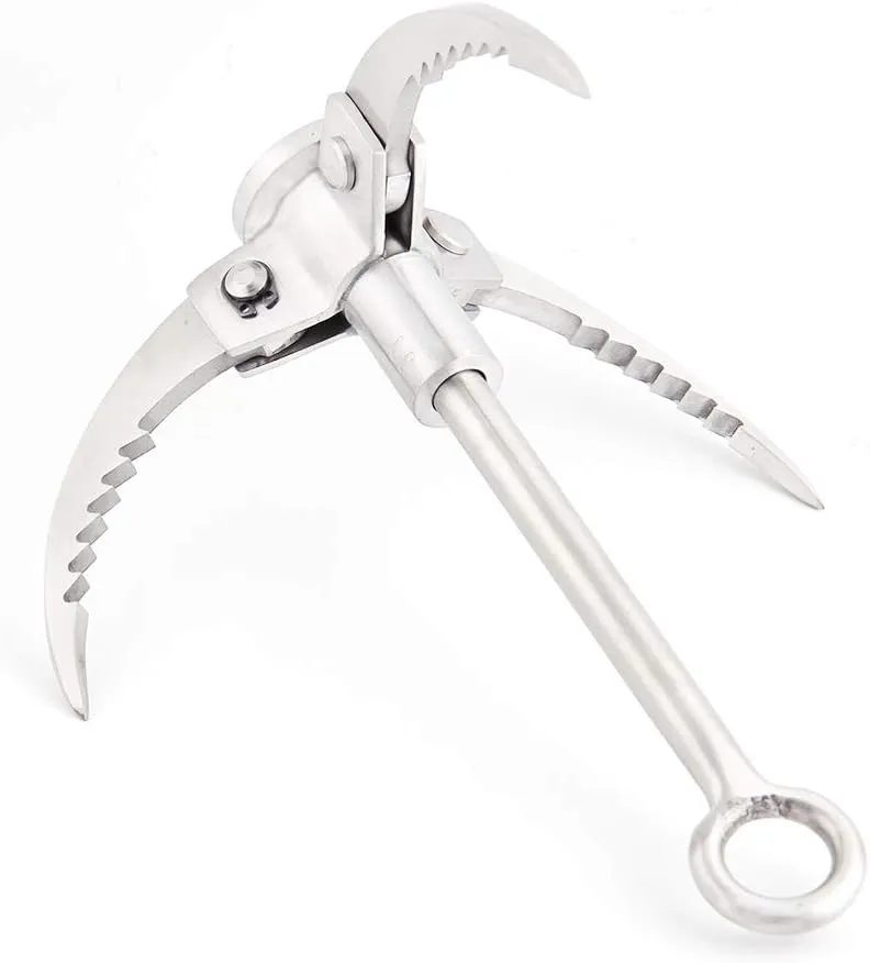 Grappling Hook Folding Survival Claw Multifunctional Stainless Steel Hook for Outdoor