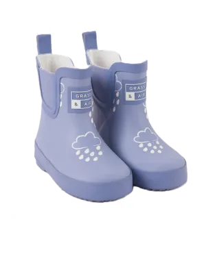 Grass & Air Kids Lavender Colour Changing Short Wellie
