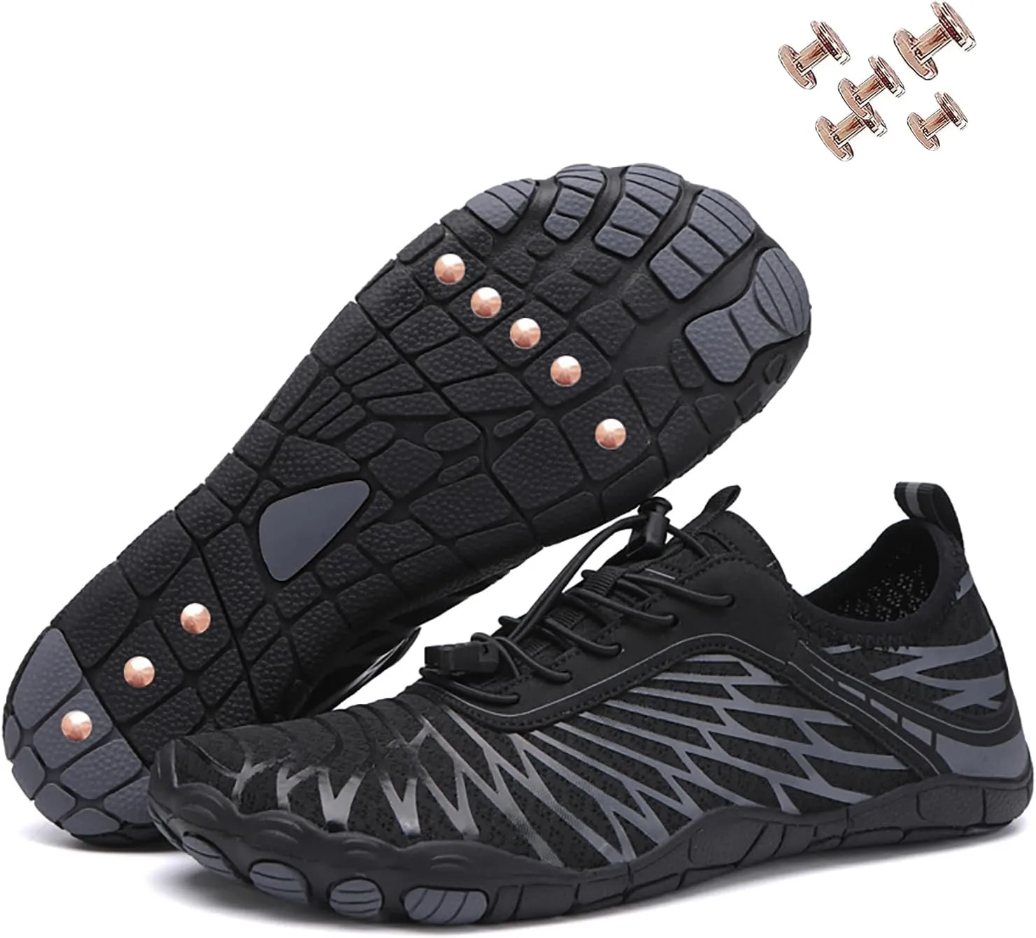 Grounding Shoes with Copper, New Waterproof Non-Slip Comfort Hike Shoe, Copper Grounded Barefoot Footwear Womens Mens