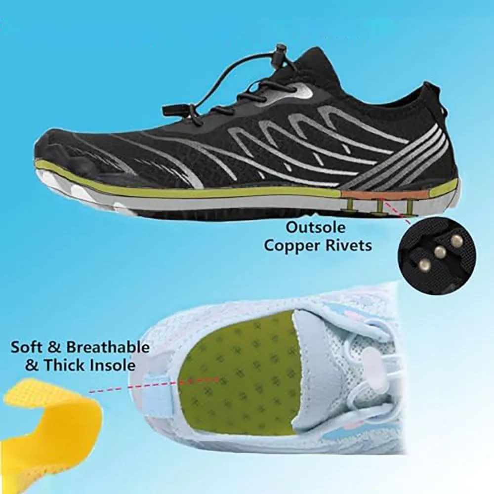 Grounding Shoes with Copper, New Waterproof Non-Slip Comfort Hike Shoe, Copper Grounded Barefoot Footwear Womens Mens