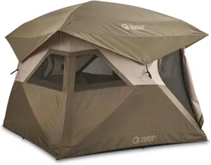 Guide Gear 4-Person Hub Camping Tent, for Outdoors, Family Events, Weekend Travel