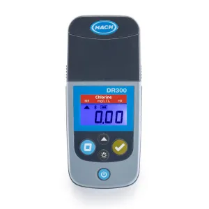 Hach DR300 Pocket Colorimeter, Chlorine, Free   Total, MR, Mid-Range, Waterproof, Portable, Free & Total Chlorine Photometer, for Reliable Water Quality Testing, with Carrying Case, LPV445.97.62110