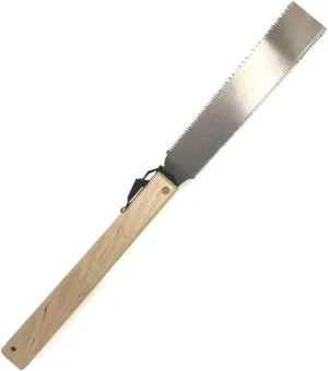HACHIEMON Japanese Ryoba Pull Saw Double Edge Portable Hand Saw 210mm (8.3 Inch) for Woodworking Compact and Smoothly - Made in Japan