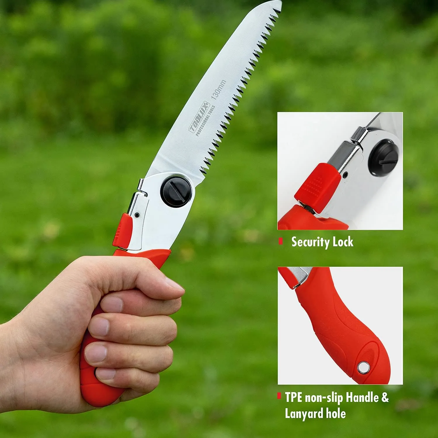 Hand Folding Pruning Saw Tree Wood Camping Saw 5 Inch Razor Teeth Saws Pocketboy For Wood Branches Camping With Carrying Case
