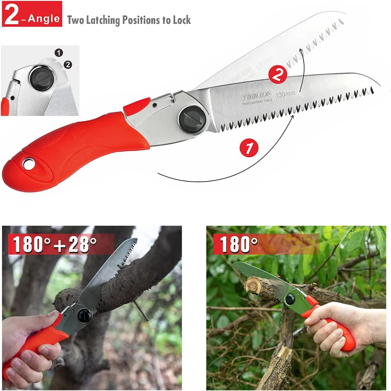 Hand Folding Pruning Saw Tree Wood Camping Saw 5 Inch Razor Teeth Saws Pocketboy For Wood Branches Camping With Carrying Case