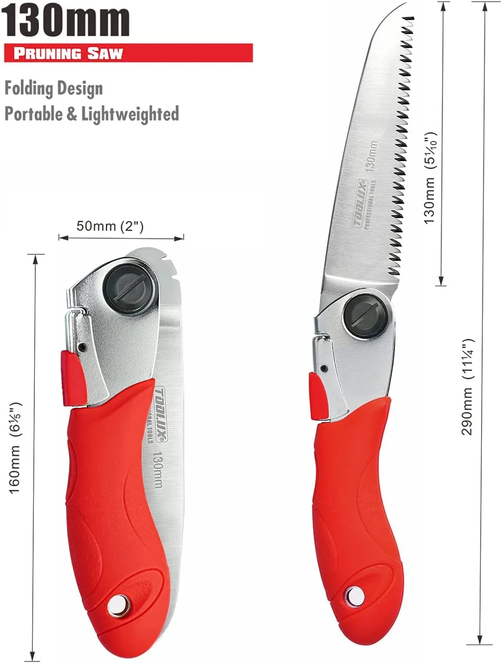 Hand Folding Pruning Saw Tree Wood Camping Saw 5 Inch Razor Teeth Saws Pocketboy For Wood Branches Camping With Carrying Case