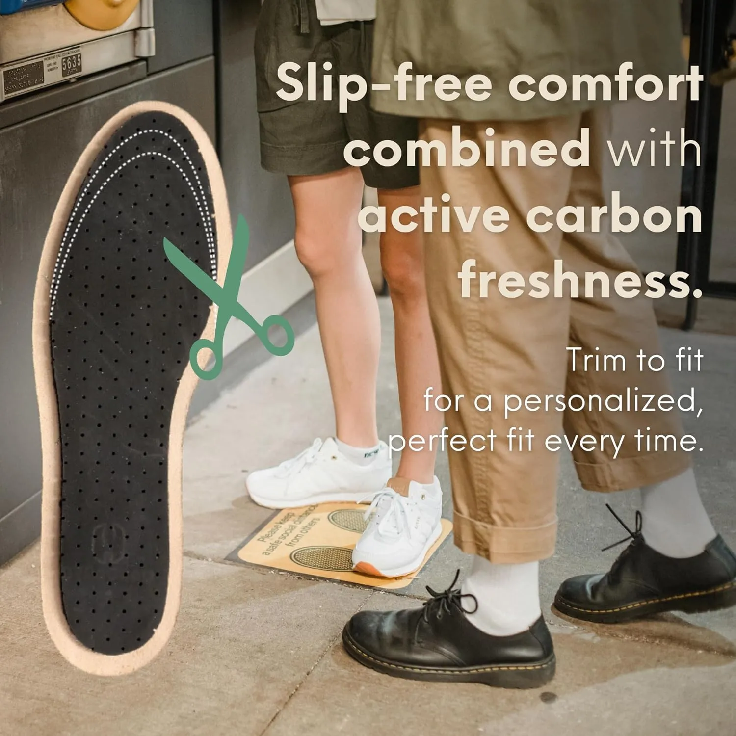 HANDARTE Leather Sockless Shoe Insoles | Thin Dress Shoe Inserts for Women | 100% Natural Goatskin - ChromeFree, Anti Sweat & Anti-Odor (US W7 | EU38)