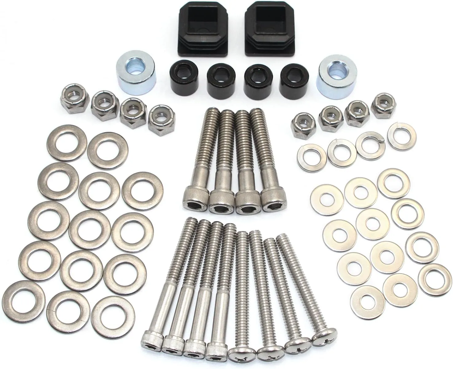 Hardware Kit 75465G01 - Complete with E-Z-GO, Cushman, Textron 54" Cart Shade Top - Durable Metal Strut, Screws & Bushings Replacement