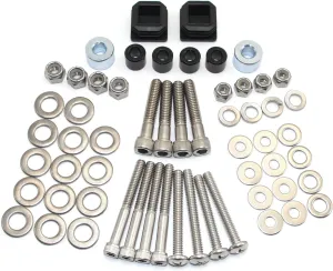 Hardware Kit 75465G01 - Complete with E-Z-GO, Cushman, Textron 54" Cart Shade Top - Durable Metal Strut, Screws & Bushings Replacement