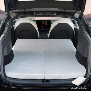 Havnby Camping Mattress for Tesla Model Y/X CertiPUR Memory Foam Mattress, Storage Bag & Sheet Provided, Portable, Space Saver, in Car Sleeping, Twin Size